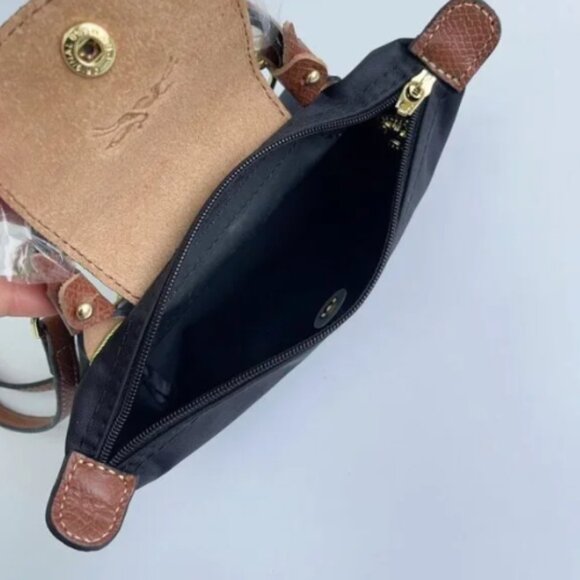 Longchamp Le Pliage Original Black Clutch Bag Women - Picture 8 of 8